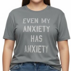 TORRID "Anxiety" Graphic Classic Fit Heritage Jersey Crew Tee‎ NWT Size 2X